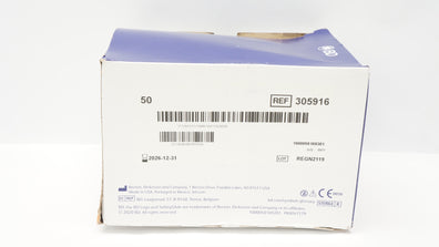 BD 305916 Safety Glide Injection Ndle 25G x 1inch - Box of 50